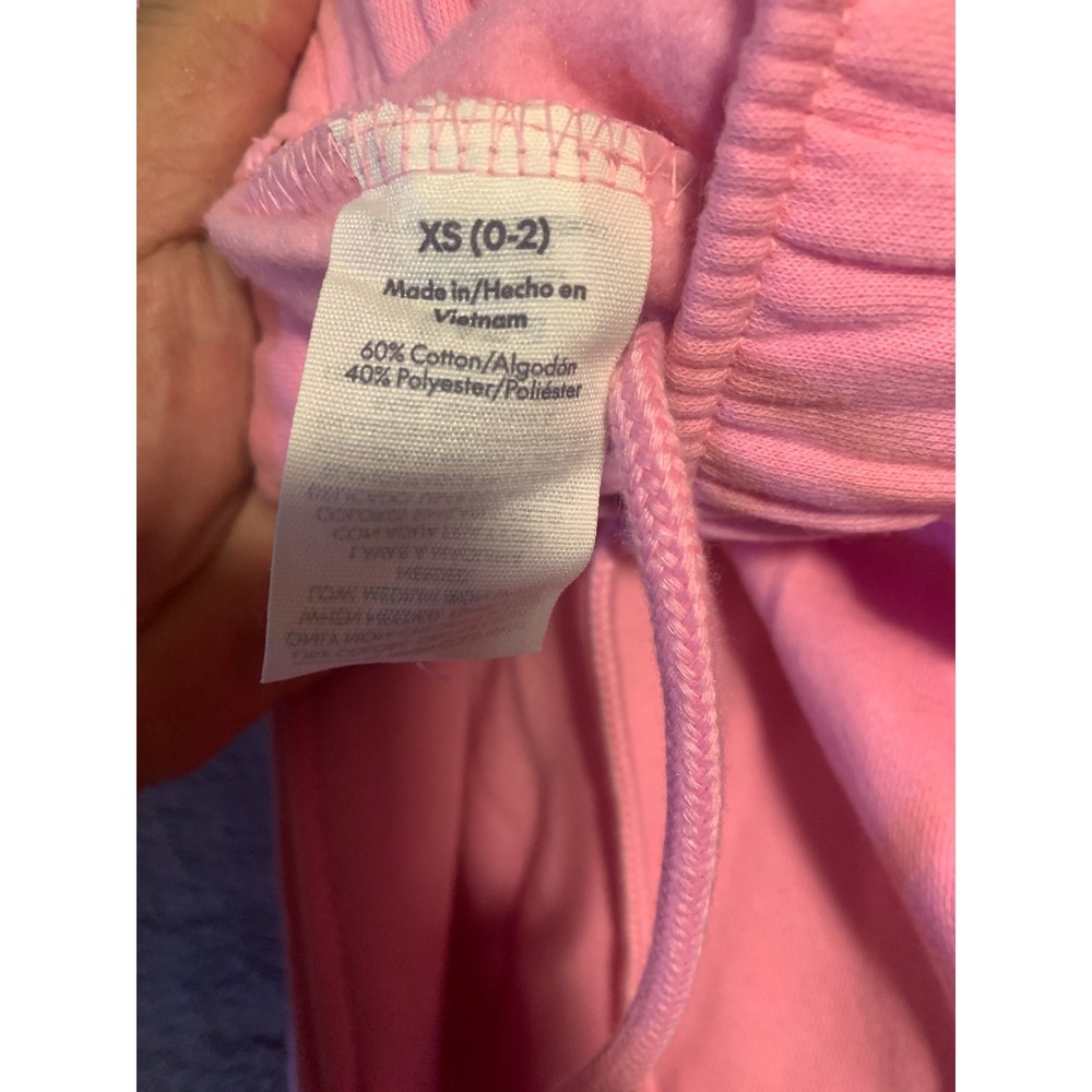 No Boundaries Womens XS 0-2 Pink Cargo Sweatpants Fleece Drawstring NWT - Picture 3 of 7